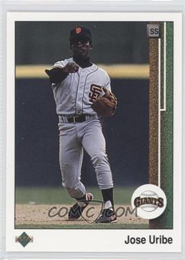 1989 Upper Deck - [Base] #181 - Jose Uribe