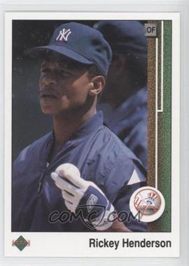 1989 Upper Deck - [Base] #210 - Rickey Henderson