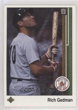 1989 Upper Deck - [Base] #368 - Rich Gedman