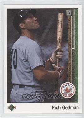 1989 Upper Deck - [Base] #368 - Rich Gedman