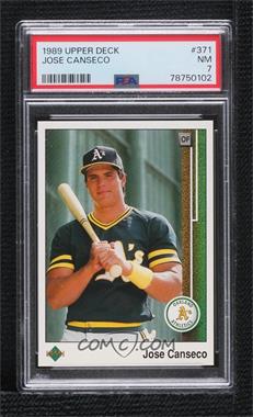 1989 Upper Deck - [Base] #371 - Jose Canseco [PSA 7 NM]