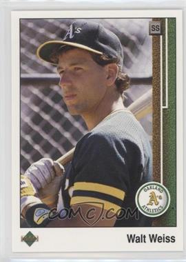 1989 Upper Deck - [Base] #374 - Walt Weiss