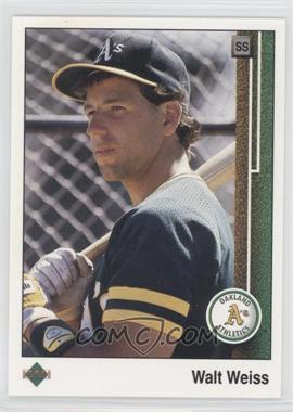 1989 Upper Deck - [Base] #374 - Walt Weiss