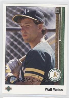 1989 Upper Deck - [Base] #374 - Walt Weiss