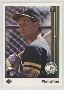 1989 Upper Deck - [Base] #374 - Walt Weiss