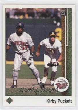 1989 Upper Deck - [Base] #376 - Kirby Puckett (Mark McGwire in Background) [EX to NM]