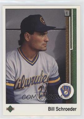 1989 Upper Deck - [Base] #627.1 - Bill Schroeder (Ronn Reynolds Pictured on Back)