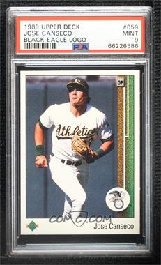 1989 Upper Deck - [Base] #659.1 - Jose Canseco (Black Eagle Logo) [PSA 9 MINT]