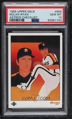 1989 Upper Deck - [Base] #669 - Nolan Ryan [PSA 10 GEM MT]