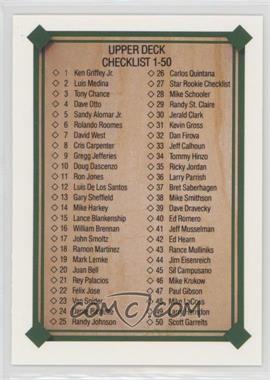 1989 Upper Deck - [Base] #694 - Checklist 1-100