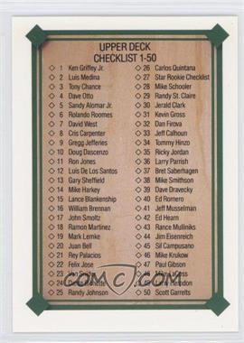 1989 Upper Deck - [Base] #694 - Checklist 1-100