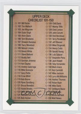 1989 Upper Deck - [Base] #695 - Checklist 101-200