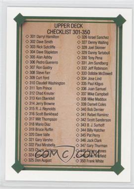 1989 Upper Deck - [Base] #697 - Checklist 301-400