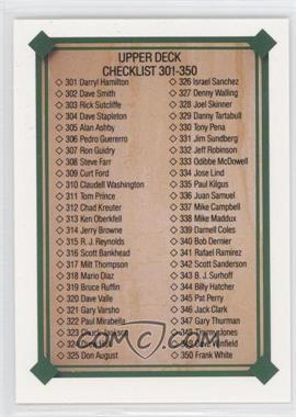 1989 Upper Deck - [Base] #697 - Checklist 301-400