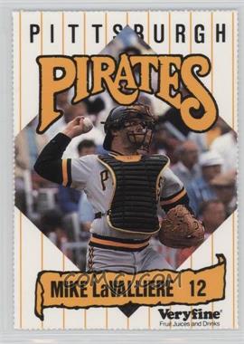1989 Very Fine Juice Pittsburgh Pirates - [Base] #12 - Mike LaValliere