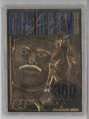 1990-00 Bleachers 23 Karat Gold - [Base] #_KEGR.1 - Ken Griffey Jr. (Blue Name, Homerun 300 Overstrike) /1998