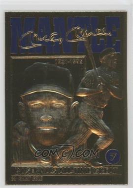 1990-00 Bleachers 23 Karat Gold - [Base] #_MIMA.3 - Mickey Mantle Baseball's All-Time Great (Blue Foil)