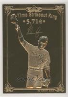 Nolan Ryan All-Time Strikeout King (Small Pitching Sequence Back) #/5,714