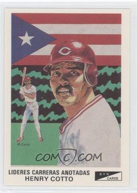 1990-91 BYN Puerto Rico Winter League Update - [Base] #59 - Henry Cotto