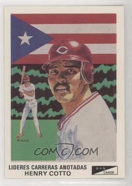 1990-91 BYN Puerto Rico Winter League Update - [Base] #59 - Henry Cotto