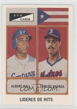 1990-91 BYN Puerto Rico Winter League Update - [Base] #60 - Albert Hall, Carlos Baerga