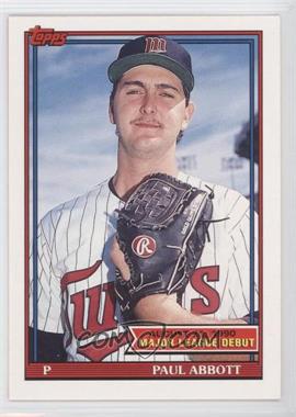 1990-91 Topps Major League Debut 1990 - Box Set [Base] #1 - Paul Abbott