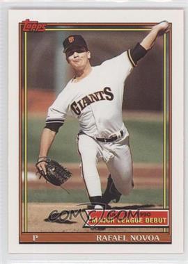 1990-91 Topps Major League Debut 1990 - Box Set [Base] #116 - Rafael Novoa