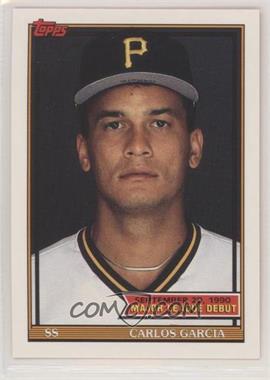 1990-91 Topps Major League Debut 1990 - Box Set [Base] #51 - Carlos Garcia