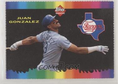 1990-93 Topps Magazine Cards - [Base] #TM84 - Juan Gonzalez
