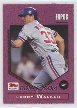 1990-93 Topps Magazine Cards - [Base] #TM95 - Larry Walker