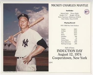 1990-96 Hall of Fame Induction Cards - [Base] #_MIMA - Mickey Mantle [EX to NM]