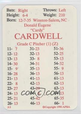 1990 APBA Baseball 1969 Season - [Base] #_DOCA - Don Cardwell