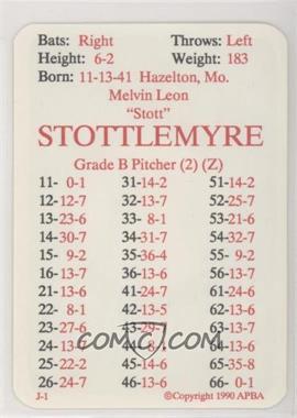 1990 APBA Baseball 1969 Season - [Base] #_MEST - Mel Stottlemyre