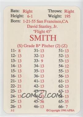 1990 APBA Baseball 1989 Season - [Base] #_DASM - Dave Smith