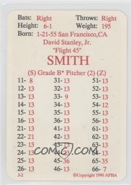 1990 APBA Baseball 1989 Season - [Base] #_DASM - Dave Smith
