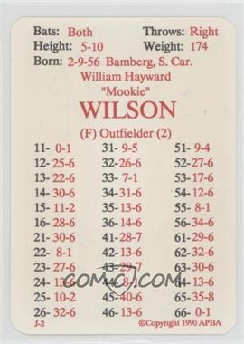 1990 APBA Baseball 1989 Season - [Base] #_MOWI - Mookie Wilson