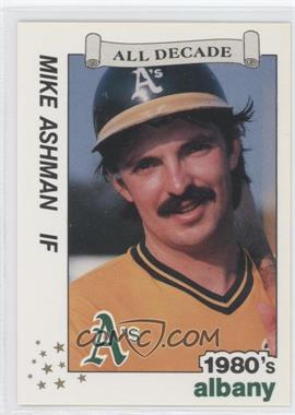 1990 Best Albany-Colonie Yankees/A's All Decade - [Base] #2 - Mike Ashman