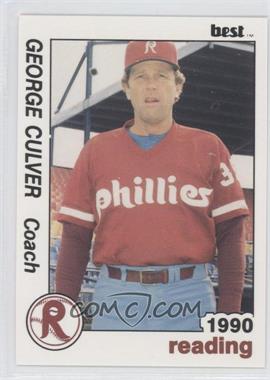 1990 Best Reading Phillies - [Base] #25 - George Culver