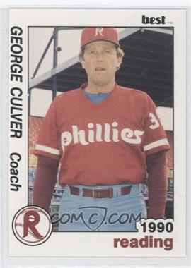 1990 Best Reading Phillies - [Base] #25 - George Culver