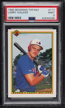 1990 Bowman - Factory Set [Base] - Collector's Edition (Tiffany) #117 - Larry Walker [PSA 9 MINT]