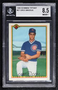 1990 Bowman - Factory Set [Base] - Collector's Edition (Tiffany) #27 - Greg Maddux [BGS 8.5 NM‑MT+]