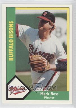 1990 CMC AAA - Buffalo Bisons Green Back #9 - Mark Ross