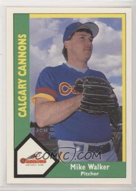 1990 CMC AAA - Calgary Cannons Green Back #3 - Mike Walker