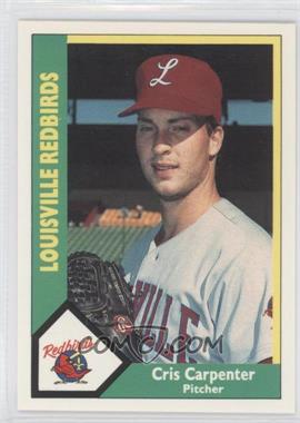 1990 CMC AAA - Louisville Redbirds Green Back #3 - Cris Carpenter