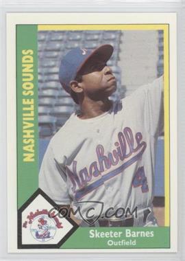 1990 CMC AAA - Nashville Sounds Green Back #13 - Skeeter Barnes