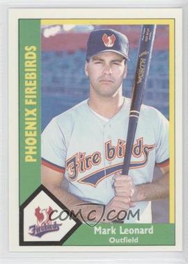 1990 CMC AAA - Phoenix Firebirds Green Back #19 - Mark Leonard