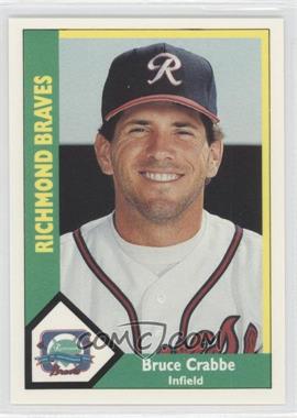 1990 CMC AAA - Richmond Braves Green Back #14 - Bruce Crabbe