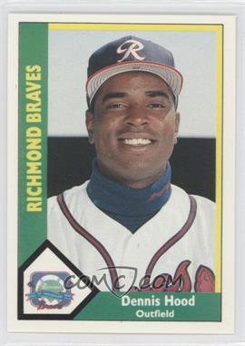 1990 CMC AAA - Richmond Braves Green Back #15 - Dennis Hood