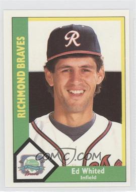 1990 CMC AAA - Richmond Braves Green Back #17 - Ed Whited