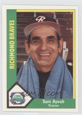 1990 CMC AAA - Richmond Braves Green Back #18 - Sam Ayoub